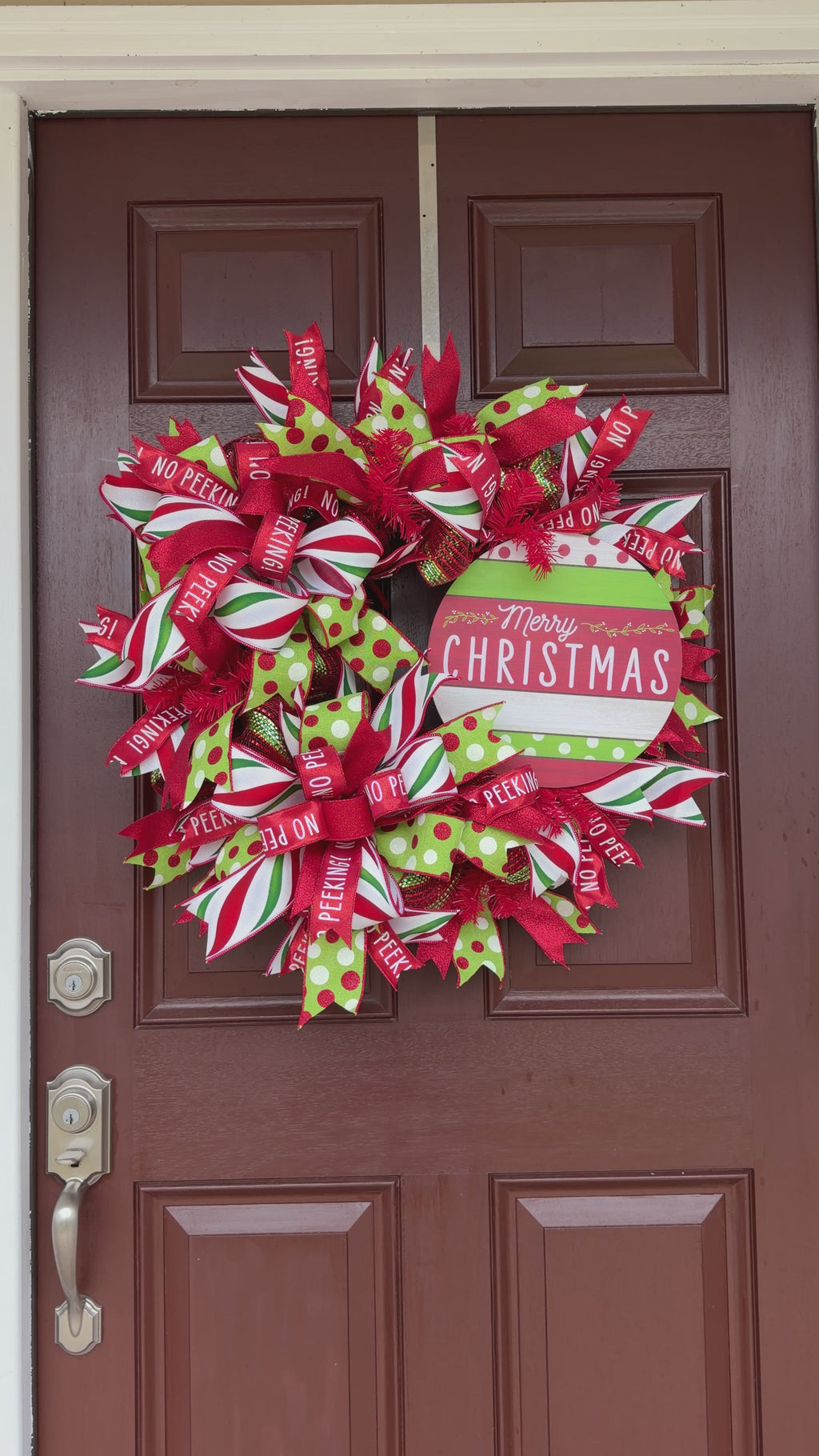 Whimsical Merry Christmas Wreath