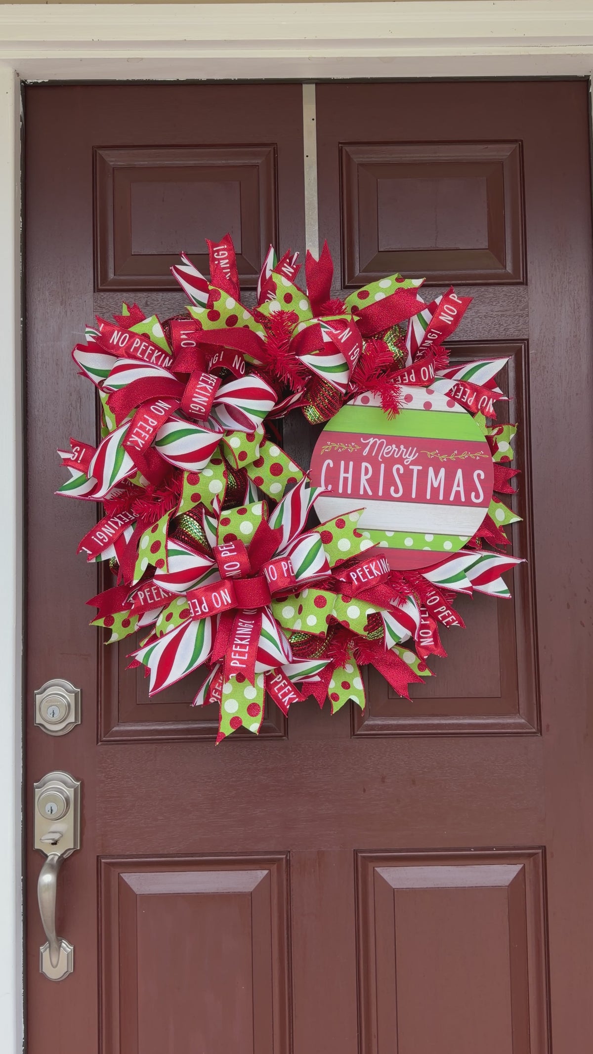 Whimsical Merry Christmas Wreath